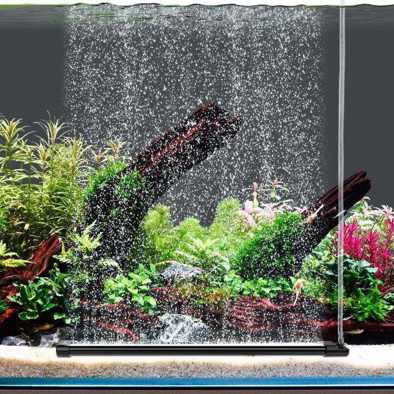 hygger Aquarium Bubble Curtain Wall Quiet Fish Tank Air Stone with Accessories High Dissolved Aquarium Bubbler Oxygen Diffuser Decoration for Freshwater Saltwater 157 Long - Image 2