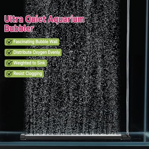 hygger Aquarium Bubble Curtain Wall Quiet Fish Tank Air Stone with Accessories High Dissolved Aquarium Bubbler Oxygen Diffuser Decoration for Freshwater Saltwater 157 Long - Image 3