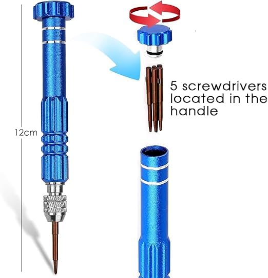 SP Electron SD-515 5IN1 Multifunctional Small Magnetic Precision Pocket Mini Screw Driver Set for Smartphone, Tablet, Watch, Repair  - Image 3