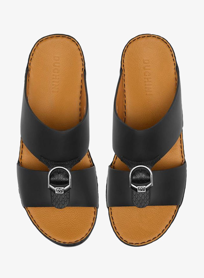 DUCHINI Men Buckle Accent Arabic Sandals Ramadan Collection - Image 2