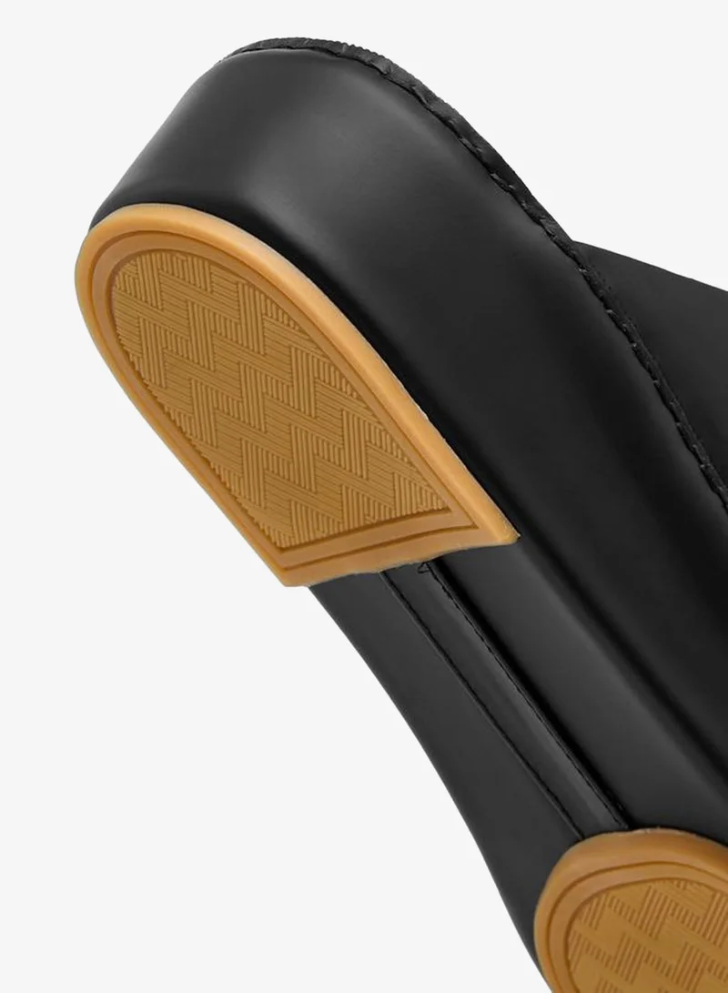 DUCHINI BLACK Men Buckle Accent Arabic Sandals Ramadan Collection for Men | Best Price UAE