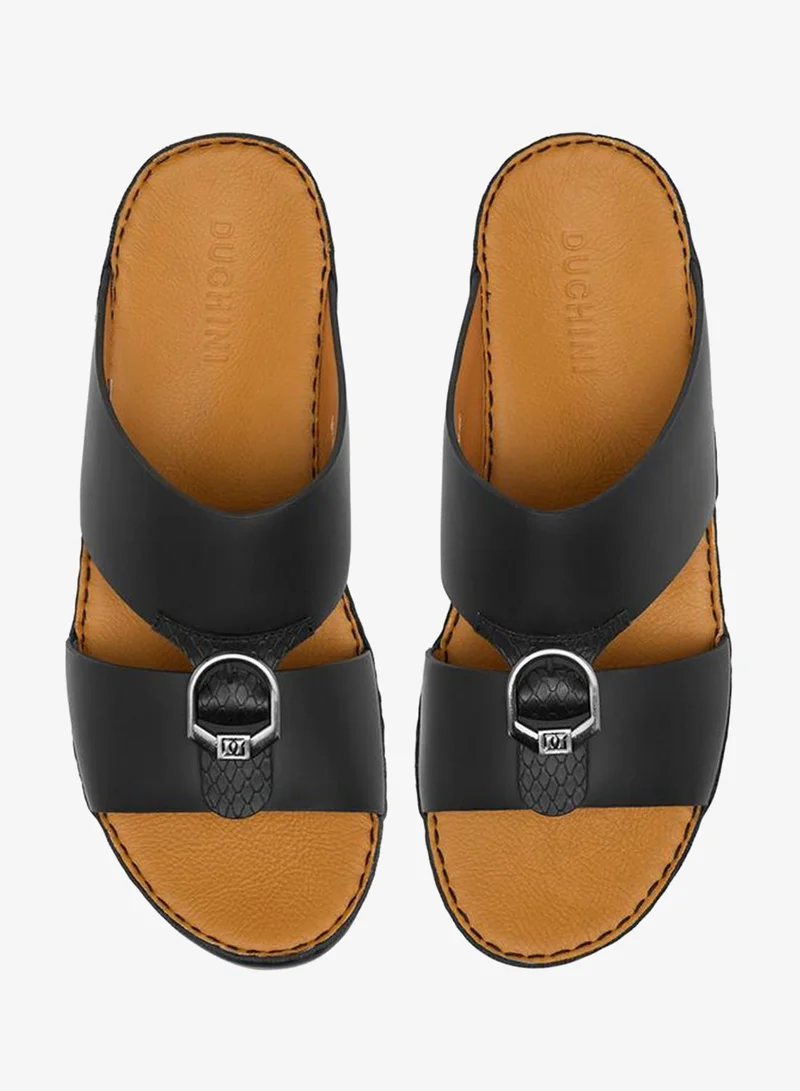 DUCHINI Men Buckle Accent Arabic Sandals Ramadan Collection