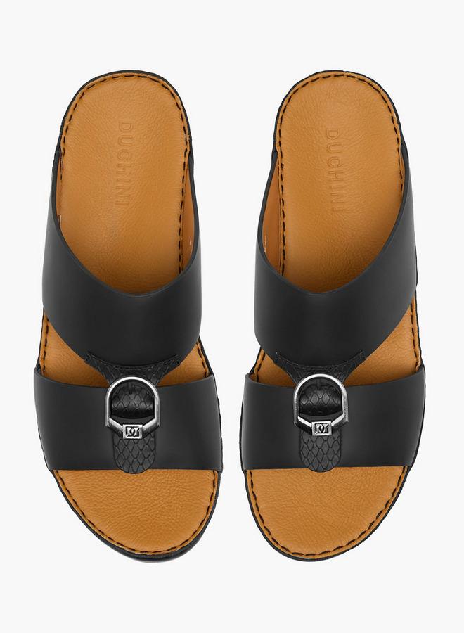 DUCHINI Men Buckle Accent Arabic Sandals - Image 1