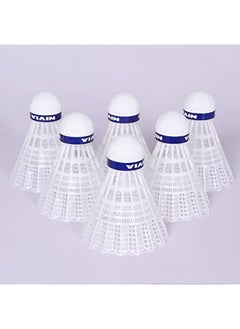 Nivia 702 Nylon Badminton Shuttlecocks | Medium Speed | High Quality | Cork With Blue Band | Pack of 6  - Image 2