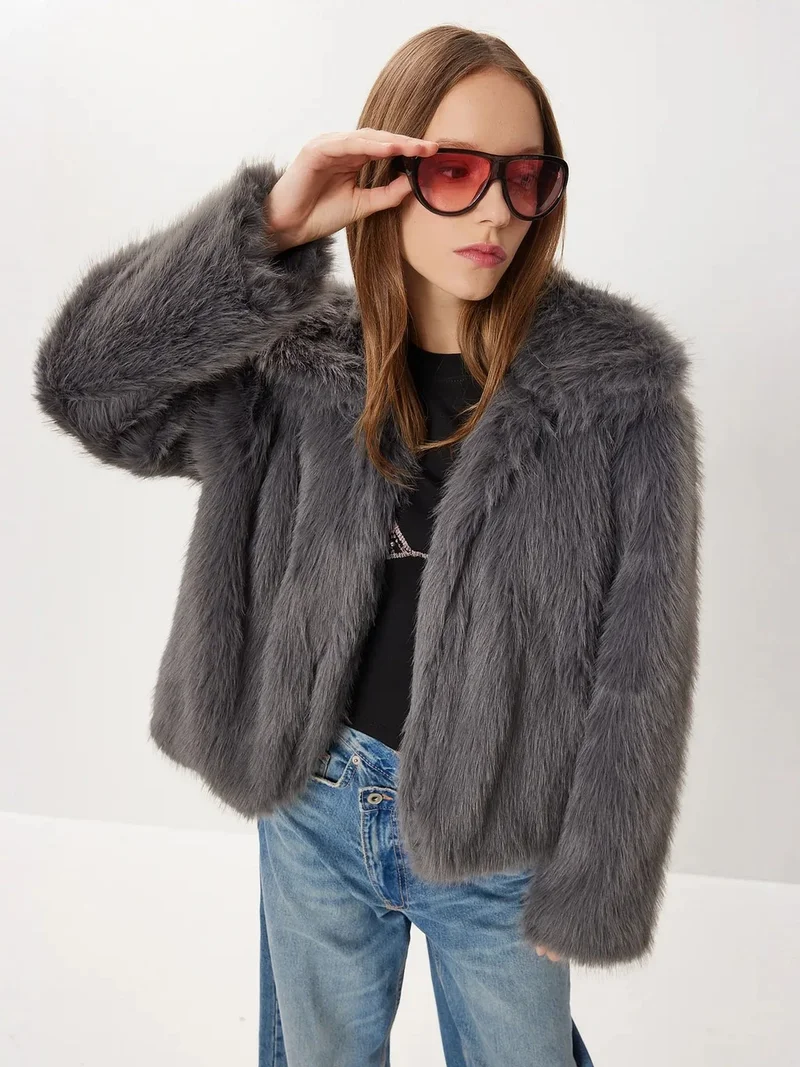 Lovely Istanbul ISTANBUL Faux Fur Jacket