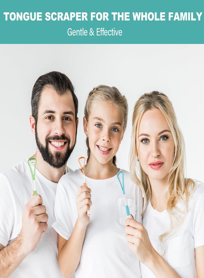 RONAVO Tongue Scraper (8pcs, Brushing and Scraping for Oral Care, 100% BPA Free Tongue Cleaner with Travel Carry Case for Family, Adults, Kids, Reduce Bad Breath for Oral Hygiene - Image 4