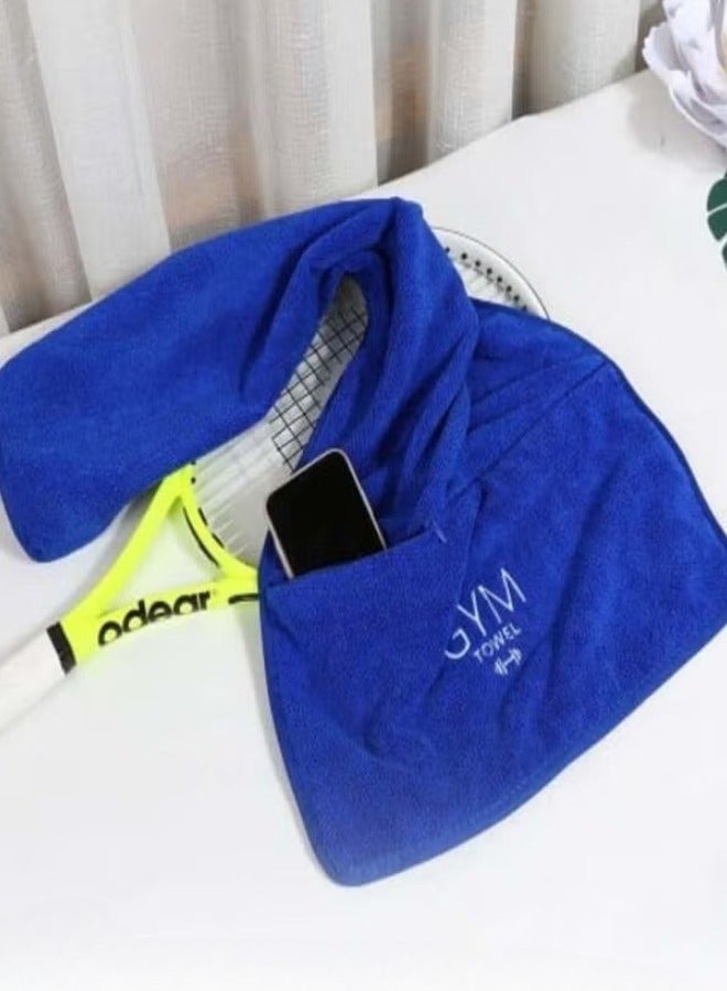 Generic Gym Cooling Towel - Ice Sensor Sweat Towel, Quick Dry Microfiber Cloth for Workout, Yoga, Running and More - Highly Absorbent Cooling Towels for Intense Workouts Suitable for Gym and Athletes 40*90 Blue  - Image 1