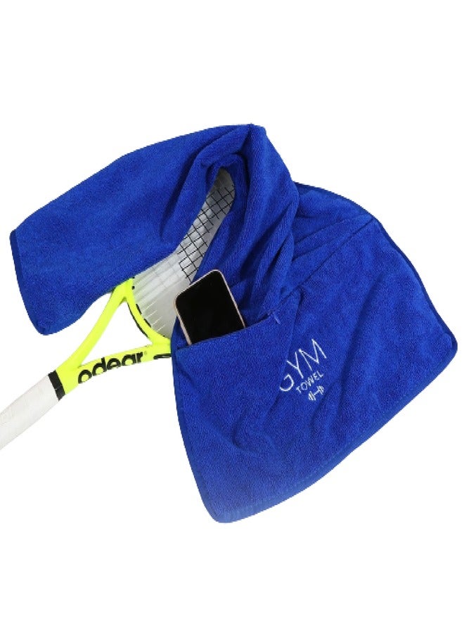 Generic Gym Cooling Towel - Ice Sensor Sweat Towel, Quick Dry Microfiber Cloth for Workout, Yoga, Running and More - Highly Absorbent Cooling Towels for Intense Workouts Suitable for Gym and Athletes 40*90 Blue  - Image 4