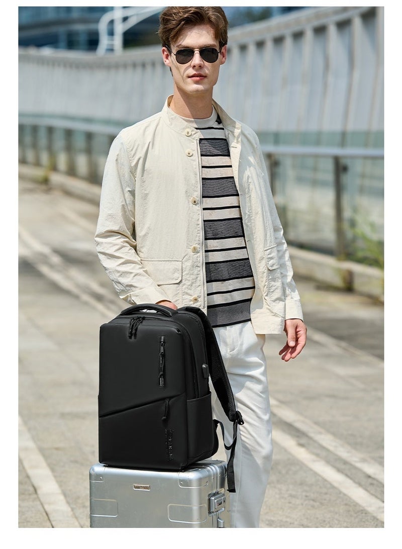 RAHALA RAL816 Fashionable Laptop Backpack (15.6") - Slim Design, Waterproof with USB Charging Port - Perfect for Work, Travel, and College - Image 3