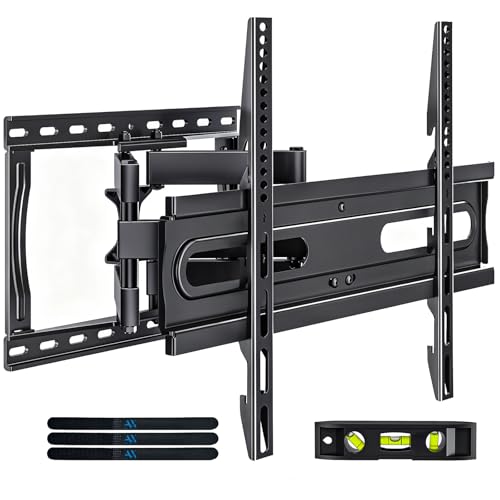 AX WABER TV Wall Mount Bracket for 32-65 Inch TV Full Motion Dual Articulating Arm with Swivel & Tilt, Max VESA 400x400mm，Fits 8” 12” 16" Studs, Supports 99 lbs for Flat & Curved Screens AX02MB01﻿ - Image 1