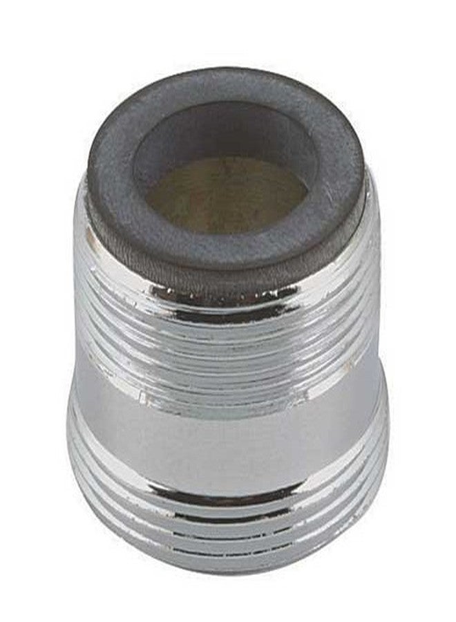 Neoperl 15 3590 5 Faucet Adapter, Extra Long, Solid Brass, Chrome Finish, Male 13/16"-27 Top Threads, Male 55/64"-27 Bottom Threads