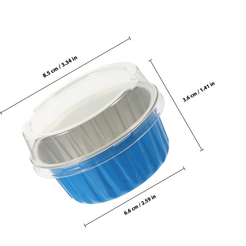 50Pcs Cupcake Baking Cups Disposable Cupcake Cup Aluminum Foil Cups Muffin Baking Cups - Image 2