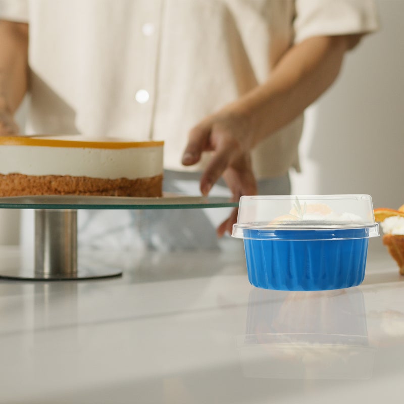 50Pcs Cupcake Baking Cups Disposable Cupcake Cup Aluminum Foil Cups Muffin Baking Cups - Image 4