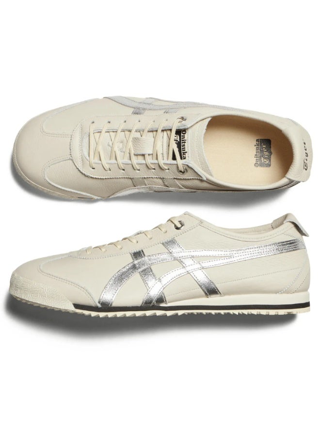 Onitsuka Tiger Mexico 66 Sd Low Top Shoes Beige/Silver For Women/Men/Students - Image 2