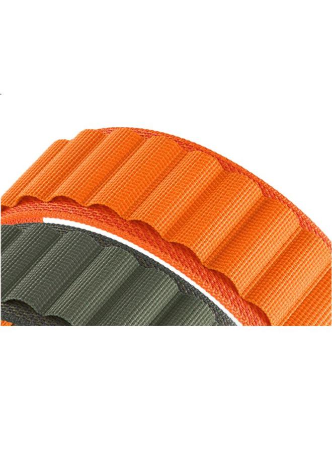 Wei Qiantu Weiqiantu Compatible Apple Watch Band For Ultra2/S10/S9/S8/7, High Mountain Loop Band 6/Se, Nylon Woven Sports 44/45/49Mm, Olive Color - Image 1