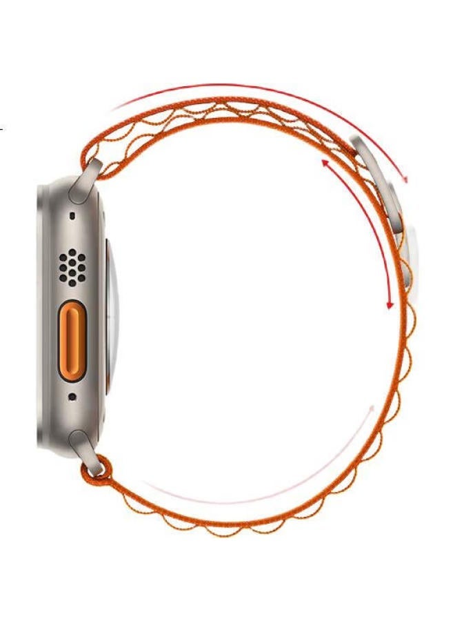 Wei Qiantu Weiqiantu Compatible Apple Watch Band For Ultra2/S10/S9/S8/7, High Mountain Loop Band 6/Se, Nylon Woven Sports 44/45/49Mm, Olive Color - Image 3