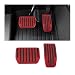 HZEL Car Foot Pedal Pads Set 2PCS Aluminum Vehicle Accelerator Pedal Covers Non Slip Performance Automotive Brake Foot Rest Pedal Extenders Replacement Compatible with Model 3 Model YRed - Image 2