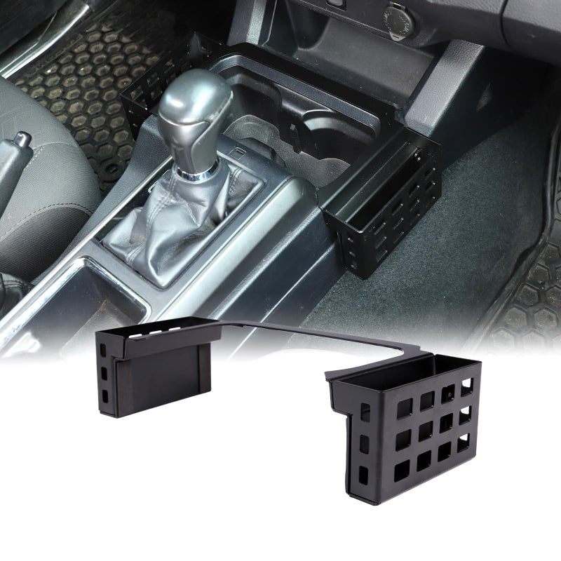 CHEAYAR Shifter Storage Box Fits for Toyota Tacoma 20162020 2021 2022 2023 Aluminum Alloy Center Console Gear Shift Side Tray Storage Organizer Box Auto Interior Storage 3rd Gen Tacoma Accessories