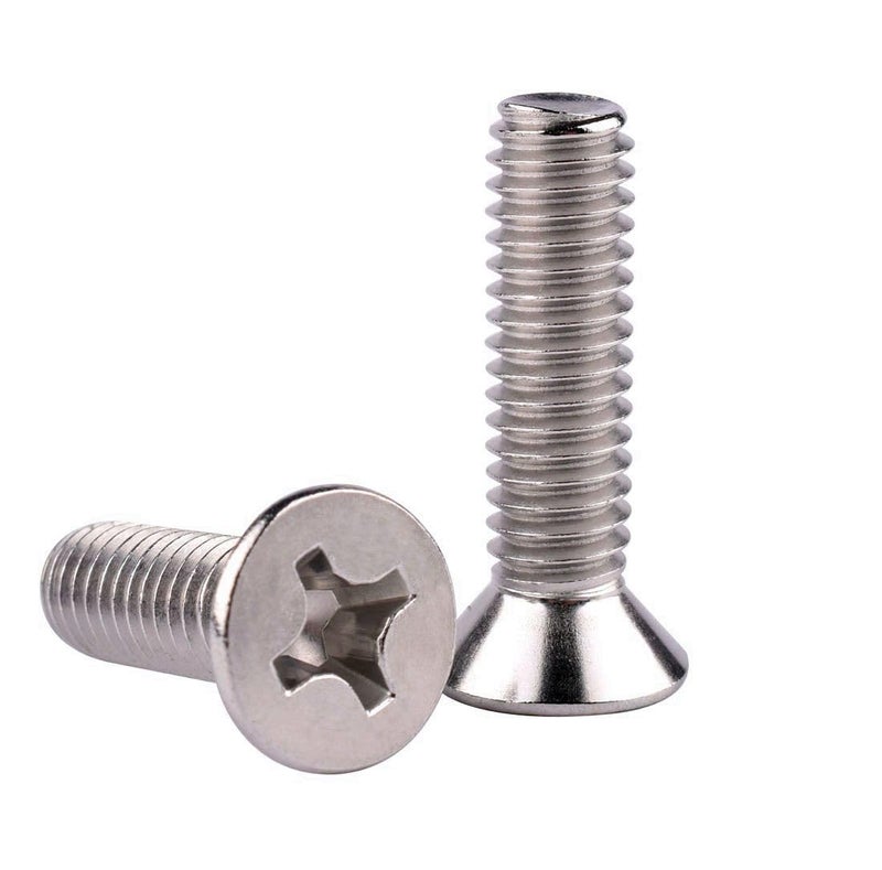 VAMUOEFL #6-32 x 1/2" Phillips Flat Head Machine Screws, Stainless Steel 304 (18-8), UNC Coarse Thread, Countersunk Head Machine Screws, 50Pcs - Image 4