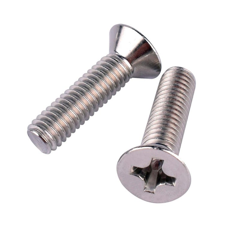 VAMUOEFL #6-32 x 1/2" Phillips Flat Head Machine Screws, Stainless Steel 304 (18-8), UNC Coarse Thread, Countersunk Head Machine Screws, 50Pcs - Image 5
