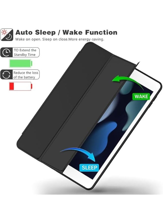 جراب متوافق مع iPad Air 10.5" (الجيل الثالث) 2019/iPad Pro 10.5" 2017 iPad 10.2 مع حامل قلم - جراب شفاف مقاوم للصدمات مع خاصية السكون/الاستيقاظ التلقائي، (أسود) - Image 2