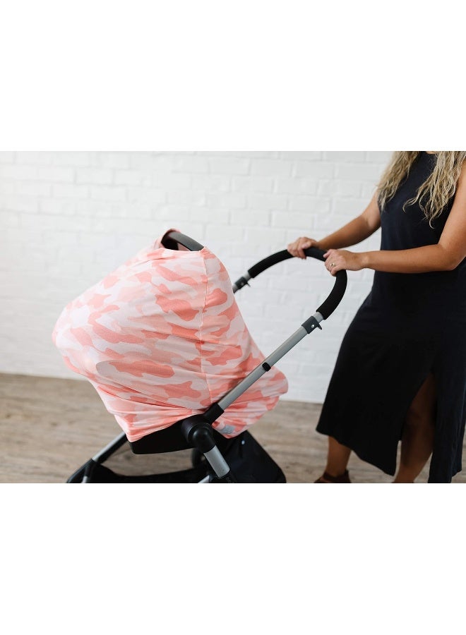 Copper Pearl Multi-Use Cover - Nursing Cover & Car Seat Cover Stretchy Rayon, All-Season Baby Essential