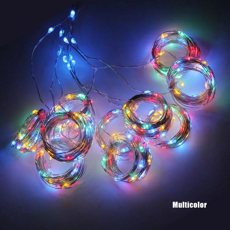 LED Curtain Light String, 300 Bulbs, 3m Length, USB Powered, Remote Control, Multi-Color, Indoor Decoration - Image 3