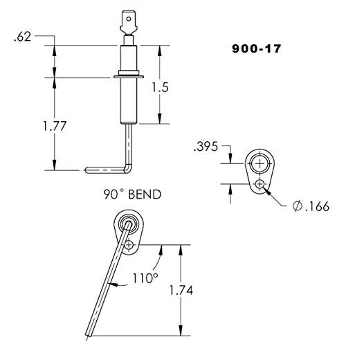 Duralight Furnace Flame Sensor Direct Replacement For York Coleman Evcon Luxaire S1-2702-311P - Image 3