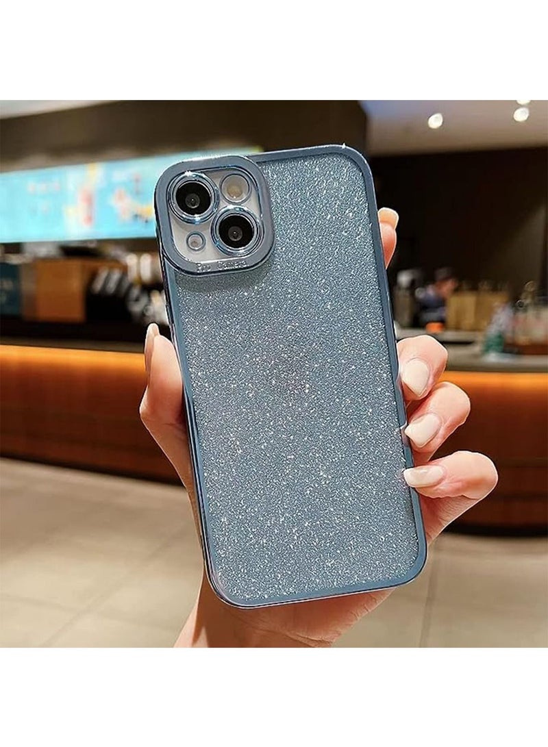 iPhone 15 Case Cover For Women Girls Glitter Luxury Flexible Plating Shockproof Full Camera Lens Protective Protection Accessories Phone Back Cover