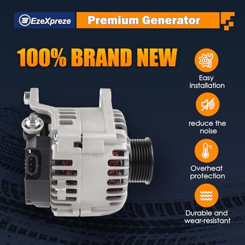 E EZEXPREZE Ezexpreze 11256N Alternator Fit for 2007-2019 Nissan Armada Frontier Pathfinder Titan Xterra, 2008-2010 Infiniti QX56, 2009-2012 Equator, 12V 130A OE#11256 23100-ZH00A 23100-ZH00B TG15C113 - Image 4