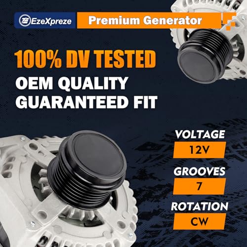 E EZEXPREZE Ezexpreze 11256N Alternator Fit for 2007-2019 Nissan Armada Frontier Pathfinder Titan Xterra, 2008-2010 Infiniti QX56, 2009-2012 Equator, 12V 130A OE#11256 23100-ZH00A 23100-ZH00B TG15C113 - Image 3