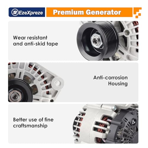 E EZEXPREZE Ezexpreze 11256N Alternator Fit for 2007-2019 Nissan Armada Frontier Pathfinder Titan Xterra, 2008-2010 Infiniti QX56, 2009-2012 Equator, 12V 130A OE#11256 23100-ZH00A 23100-ZH00B TG15C113 - Image 5