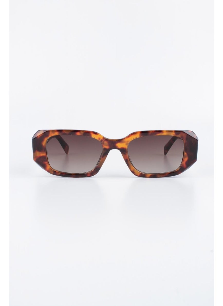 Silvio Monetti Women's Leopard UV 400 Protection Sunglasses 23SM9013R02  - Image 1