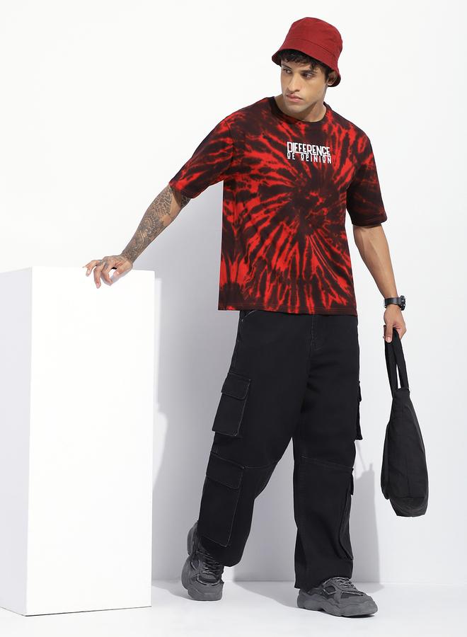 Difference of Opinion Men Oversized Tie Dye All Over Print T-Shirt - Image 4