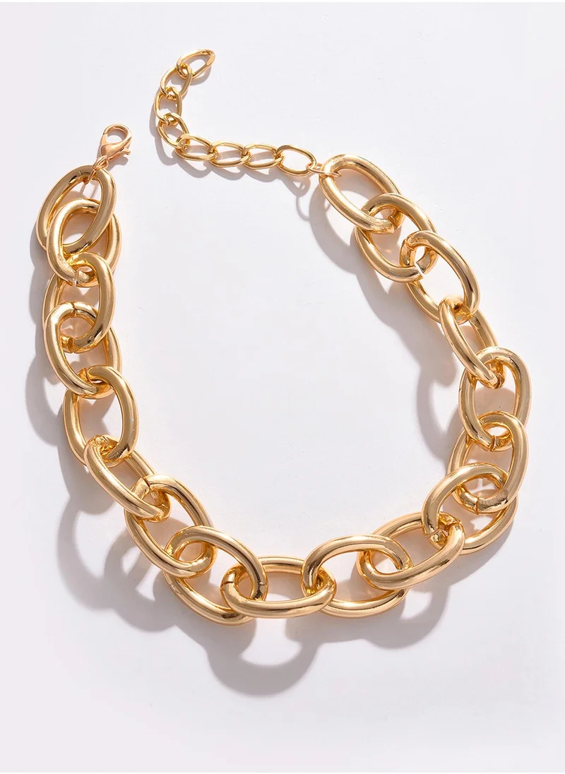 SOHI Contemporary Chain Necklace