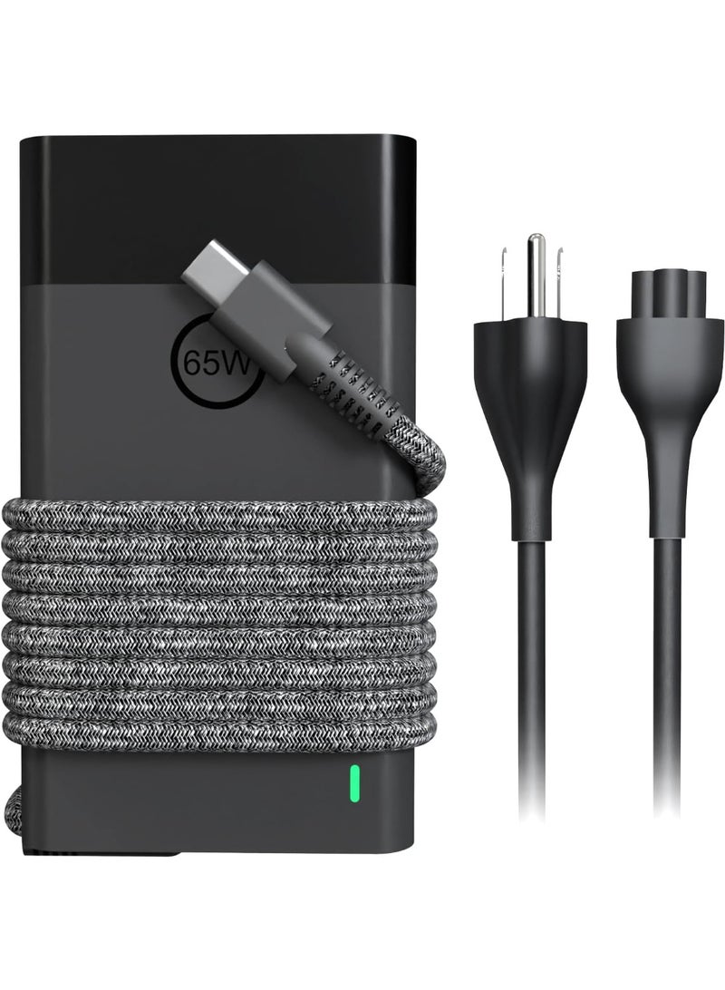 Zexen New Slim 65W USB C Laptop Charger - for HP/Dell/Lenovo Laptop Charger USB C Type C Chromebook,Universal Computer AC Power Adapter Cord Replacement 45W Acer Asus Samsung or MacBook/Smart Phone/Tablet - Image 1