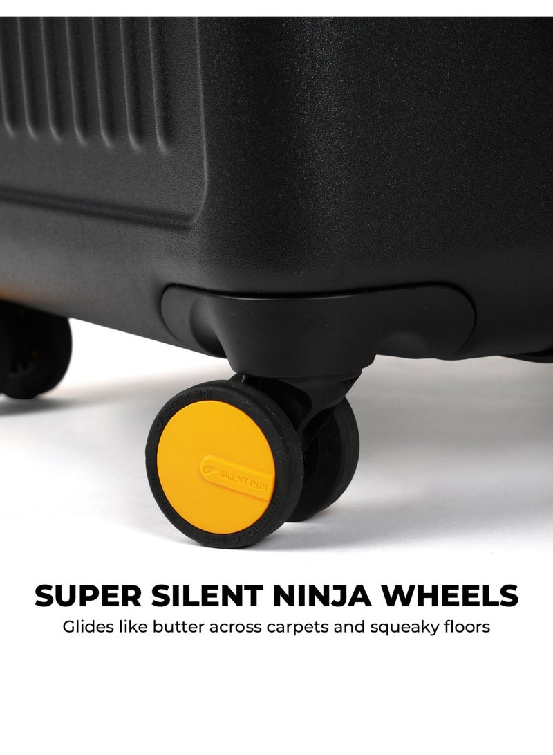 Mokobara The Transit Trunk - Polycarbonate Material | Crypto Sunray, Black - Image 5