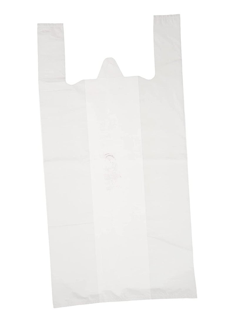 INFLUX - Plastic Disposable Grocery Bags (White,45cm X 50cm,1kg) - Image 1