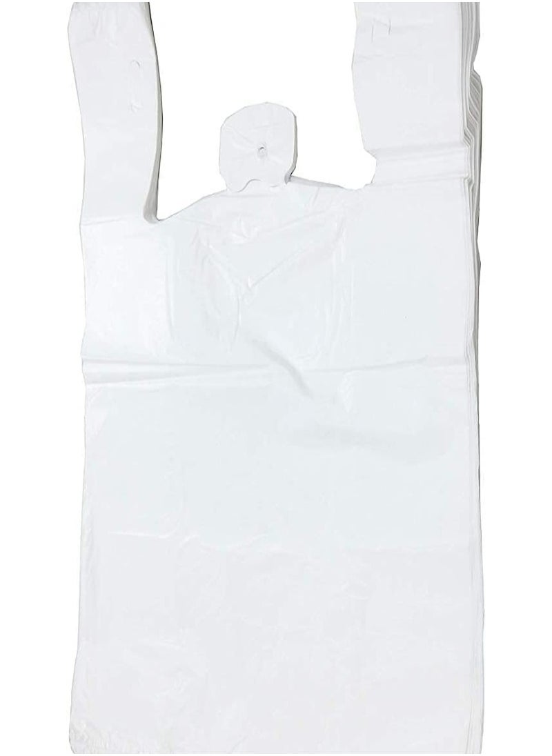 INFLUX - Plastic Disposable Grocery Bags (White,45cm X 50cm,1kg) - Image 1