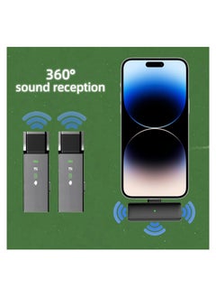 Y&D Wireless Lavalier Microphone Type-C Phone, Lapel Mini Clip-on Mic, Professional Noise Reduction, 6H Working Time, Safety Mode with Charging Case, for Video Recording, Interview, Vlog, Live Stream  - Image 5