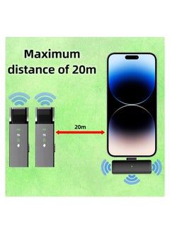 Y&D Wireless Lavalier Microphone Type-C Phone, Lapel Mini Clip-on Mic, Professional Noise Reduction, 6H Working Time, Safety Mode with Charging Case, for Video Recording, Interview, Vlog, Live Stream  - Image 3
