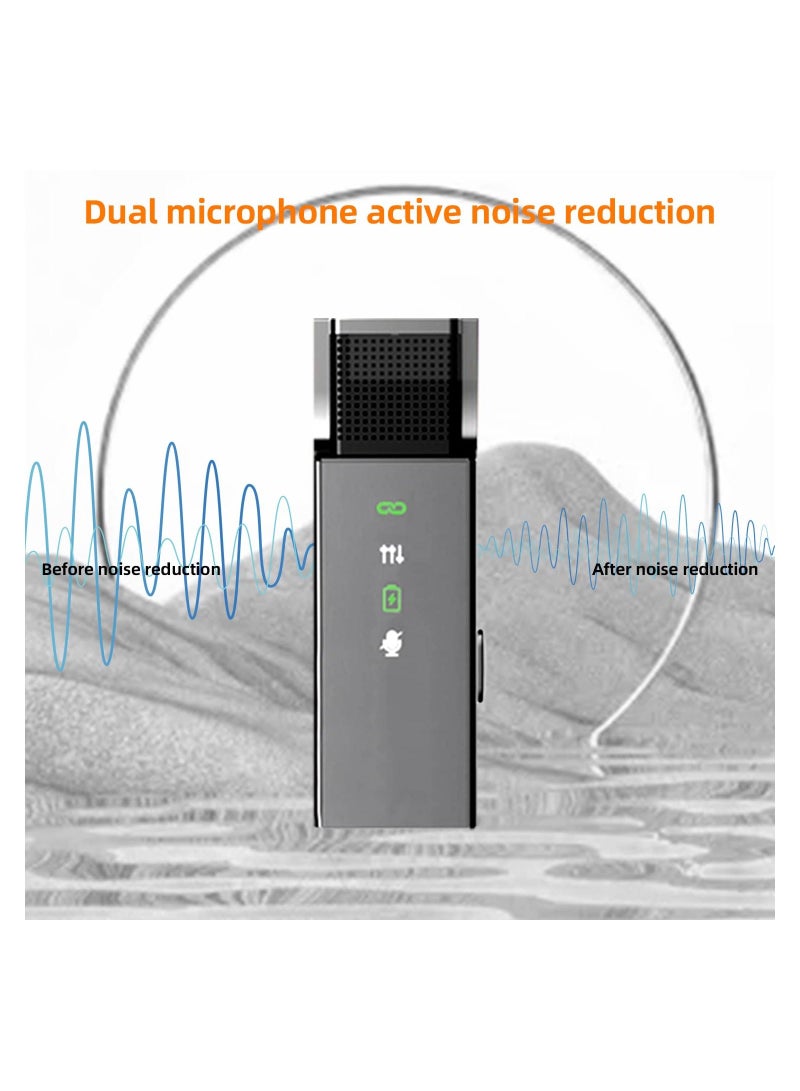 Y&D Wireless Lavalier Microphone Type-C Phone, Lapel Mini Clip-on Mic, Professional Noise Reduction, 6H Working Time, Safety Mode with Charging Case, for Video Recording, Interview, Vlog, Live Stream  - Image 2