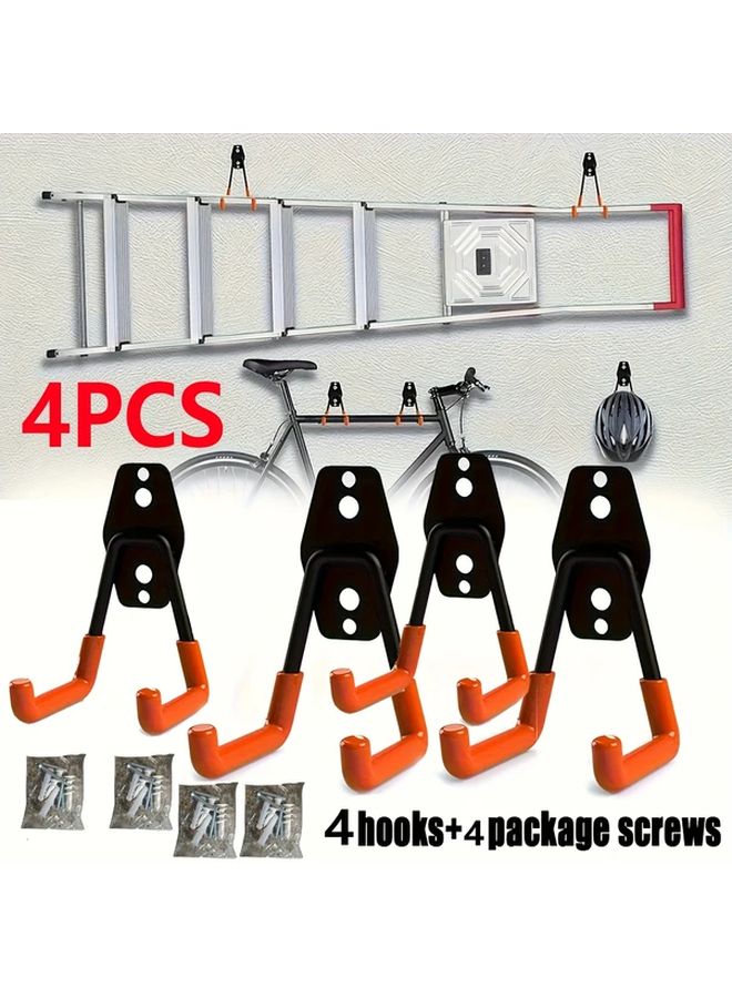 Large Size Garage Hooks Heavy Duty Wall Mount Storage Hanger For Tools Ladder Sports - Image 2