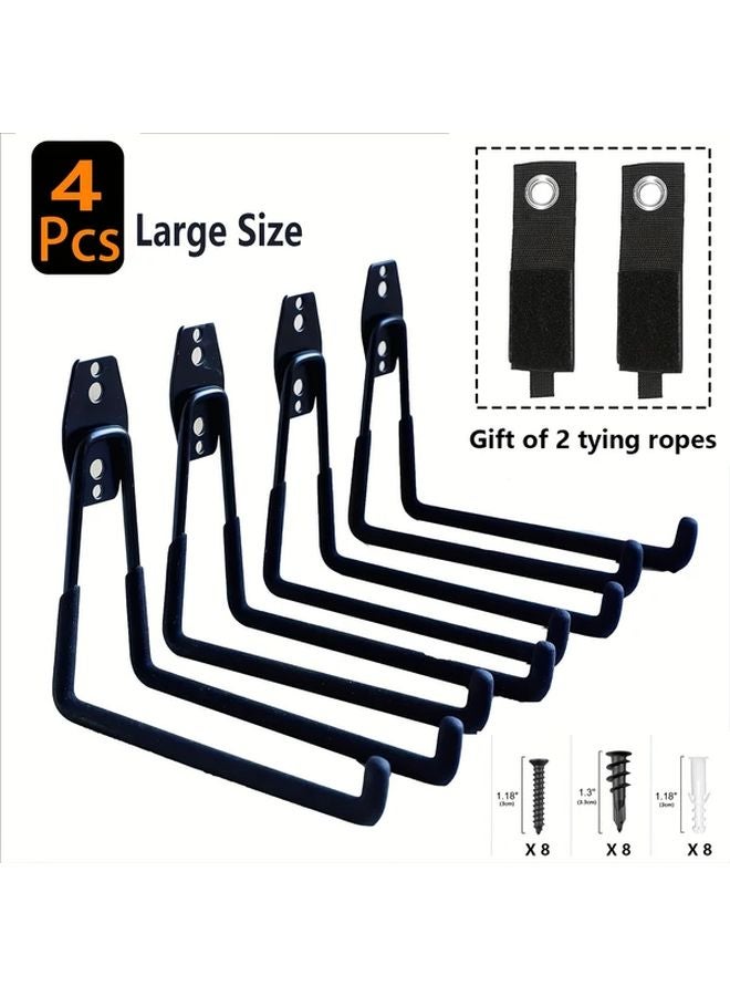 Large Size Garage Hooks Heavy Duty Wall Mount Storage Hanger For Tools Ladder Sports - Image 1