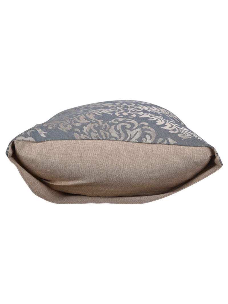 Home-The Best is for You Cotton Self Design Pillow Cover Set of 2 (Blue_Damask) - Image 4