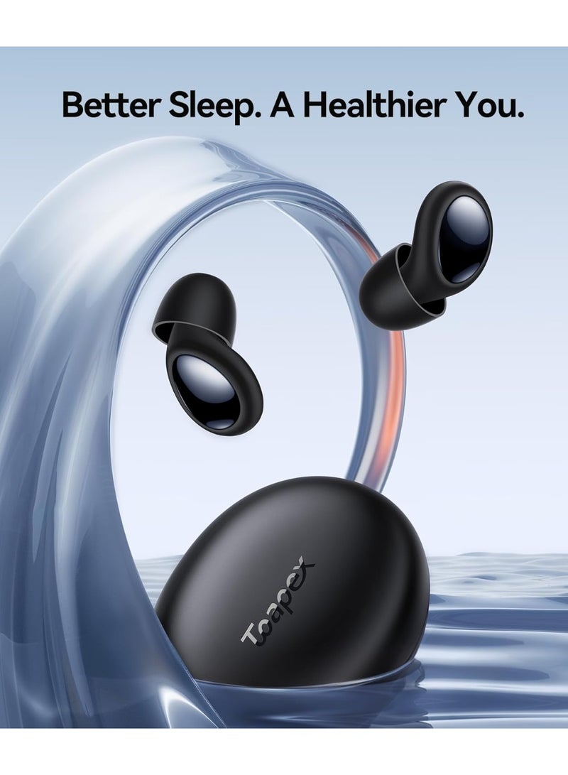 general Ear Plugs for Sleeping 45dB Noise Cancelling Ear Plugs for Noise Reduction & Snoring, Concerts, Earplugs for Sleep, Sider Sleepers Airplane, Silicone Earplugs Reusable Concert Ear Plug +8Tip Oil Black - Image 3