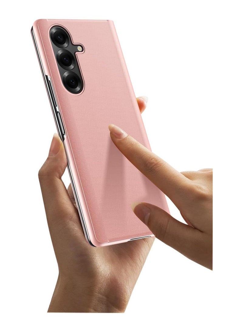 عام غلاف فاخر مذهّب لجهاز Samsung Galaxy Z Fold 7 5G - مع نافذة عرض واضحة وحامل قلاب، حماية كاملة للجسم مقاومة للصدمات - Image 4