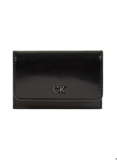 CALVIN KLEIN Women's Trifold Wallet - Faux Leather, Black  - Image 1