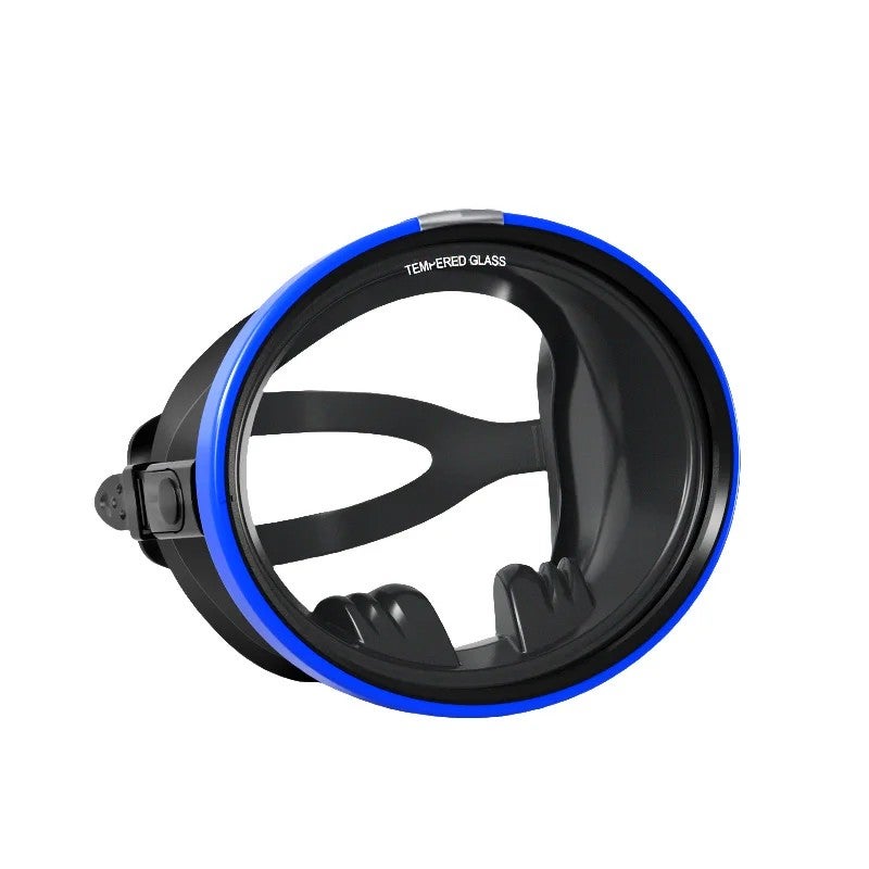 Bluejw Classic Single Lens Round Snorkel Mask Frameless Mascara De Buceo Wide View Silicone Oval Diving Mask for Freediving Swimming - Image 1