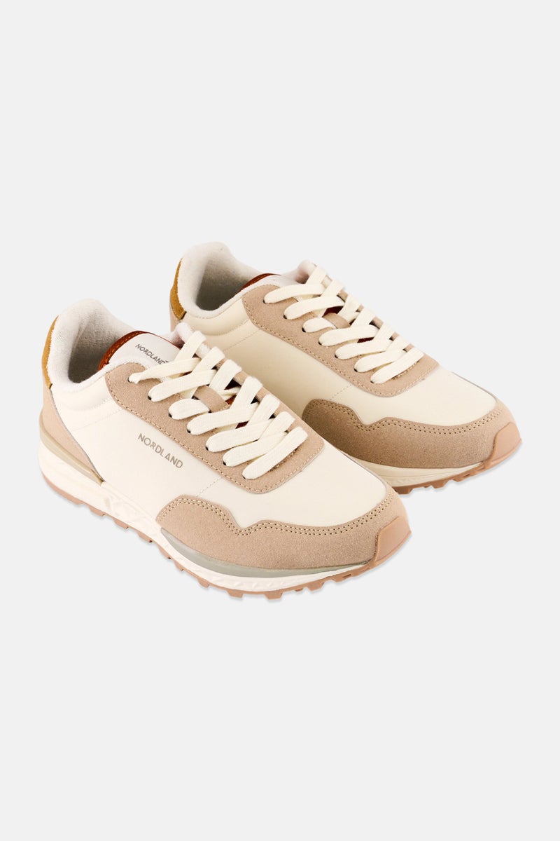 Nordland أحذية خارجية للرجال بشعار العلامة التجارية، بيج - Image 1